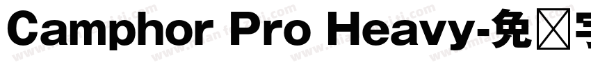 Camphor Pro Heavy字体转换